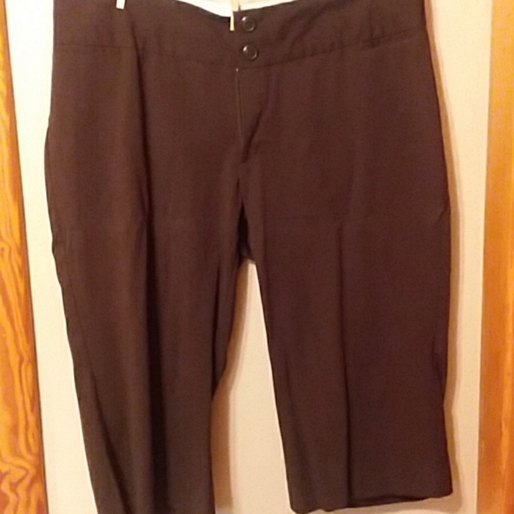 Brown ankle slacks